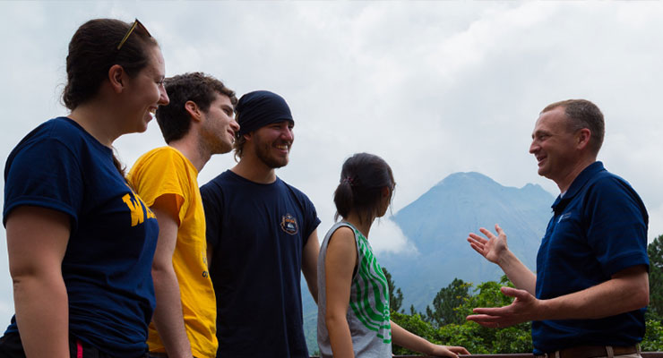 faculty and students in costa rica